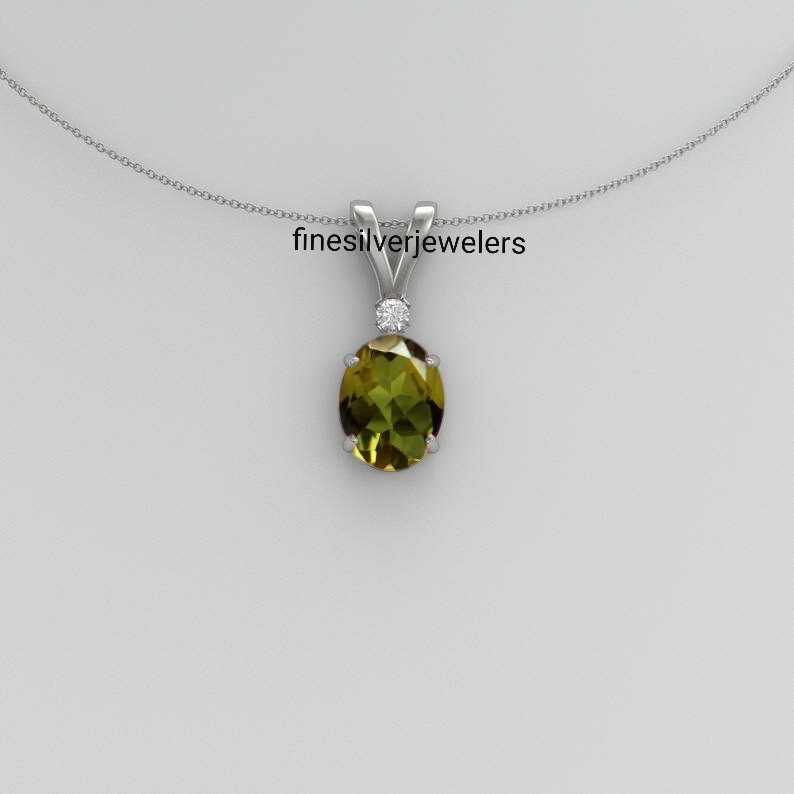 Ciondolo In Zultanite Naturale 11.2 Ct Con Catena Argento 925 – Multicolore, Certificato, Fatto A Mano