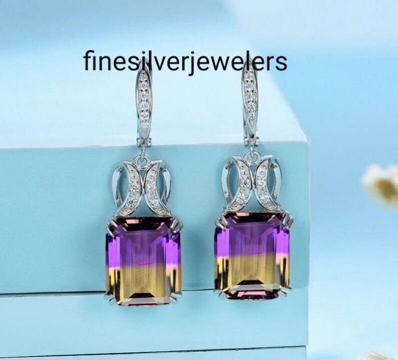 Ametrine Earrings - Etsy Ametrine Earrings - Etsy