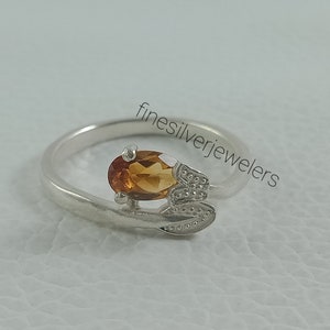 Vintag Citrine Ring, 925 Sterling Silver Ring, Handmade Ring, Oval Ring, Women Ring, November Birthstone, Promise Ring, Yellow Citrine Ring