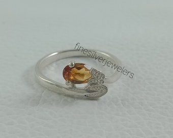Vintag Citrine Ring, 925 Sterling Silver Ring, Handmade Ring, Oval Ring, Women Ring, November Birthstone, Promise Ring, Yellow Citrine Ring