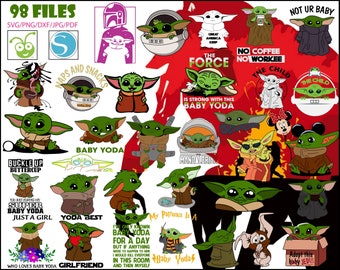 Baby Yoda SVG,PNG,DXF,Star wars,Bb8,Darth Vader,Leia,r2d2 svg for Cut files,cricut,Silhouettes,Scrapbooking,Paper Crafts