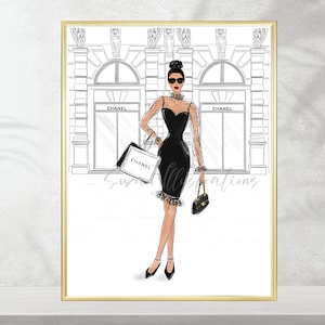 Christian Dior high heels coco chanel luxury iconic fashion canvas Wall Art