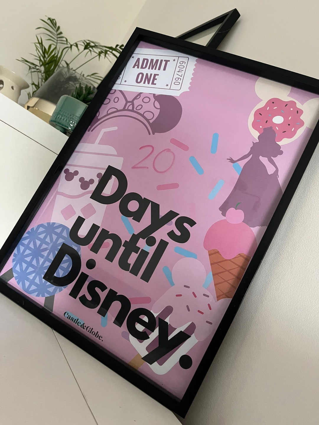 Disney Wipeable Countdown Print - Etsy