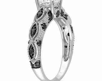 925 Silver Plated Eiffel Tower Round Shape Luxury Stones Cubic Zirconia Woman Jewelry Gift EoCot Promise Ring for Wife