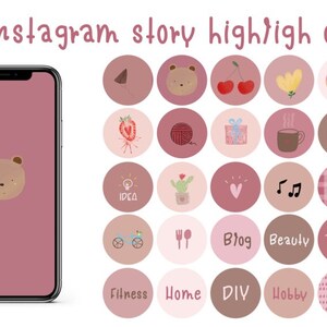 Rose Pink Instagram Story Highlight Cover ,Neutral Story Covers For Instagram,IG icon,Instagram icon,Highligh icon,Instagram highligh