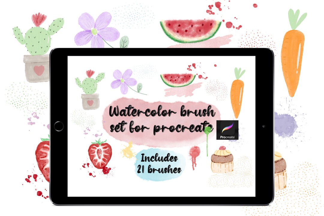 Watercolor Brushes for Procreate,watercolor Brush Set for Procreate ...