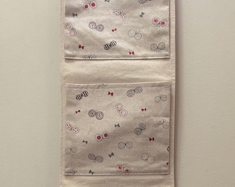 Fabric Wall Pocket Organizer: Cotton Linen Hanging Storage