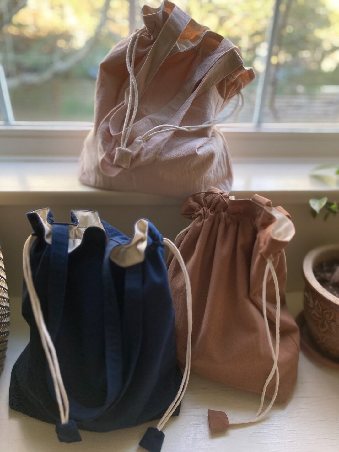 無料発送 Kinchaku Tote Bag, Kinchaku Bag, Tote Bag - Etsy バッグ