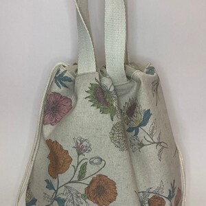 Sac à cordon, sac à lunch, sac kinchaku, sac en coton, sac en toile