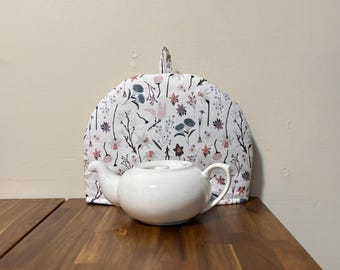 Floral Cotton Tea Cozy: Teapot Warmer & Cover