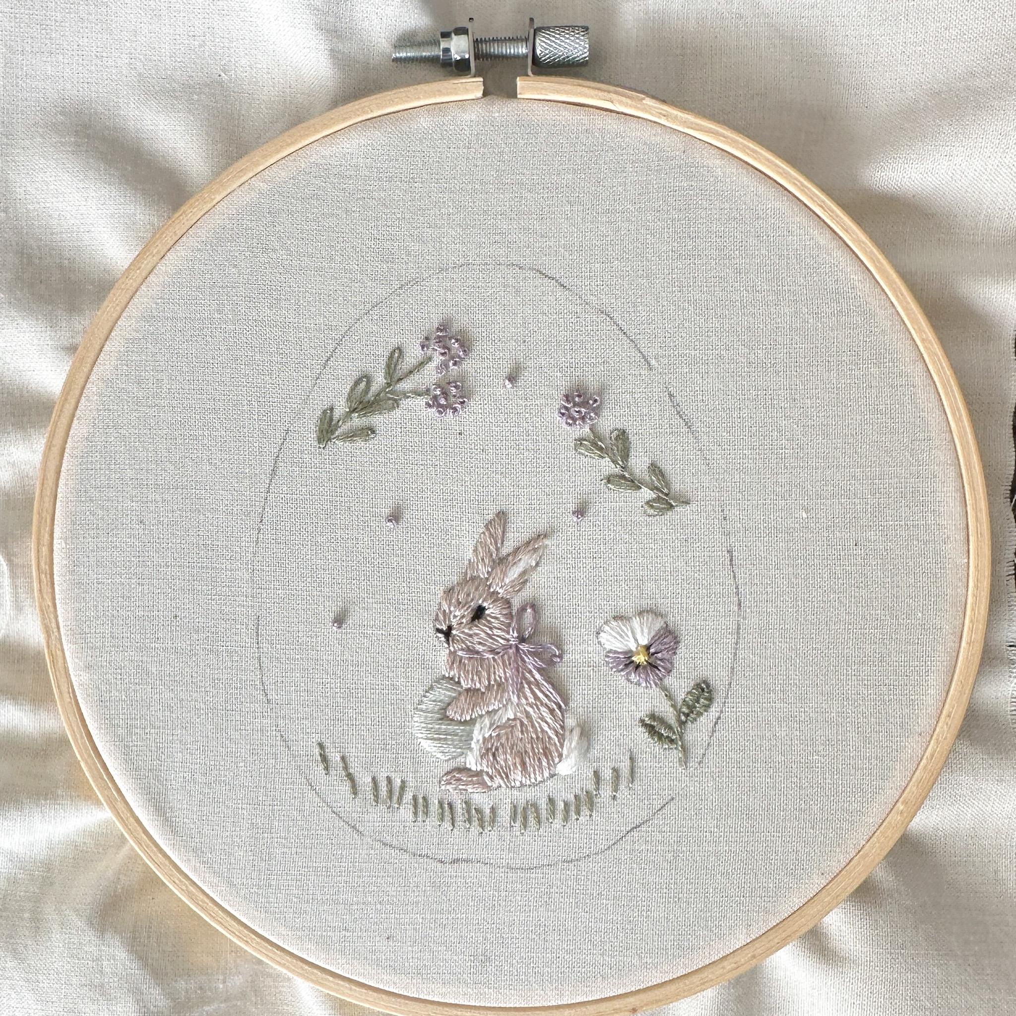 Embroidery Pattern Easter Bunny Hand Embroidery PDF Easter Egg ...