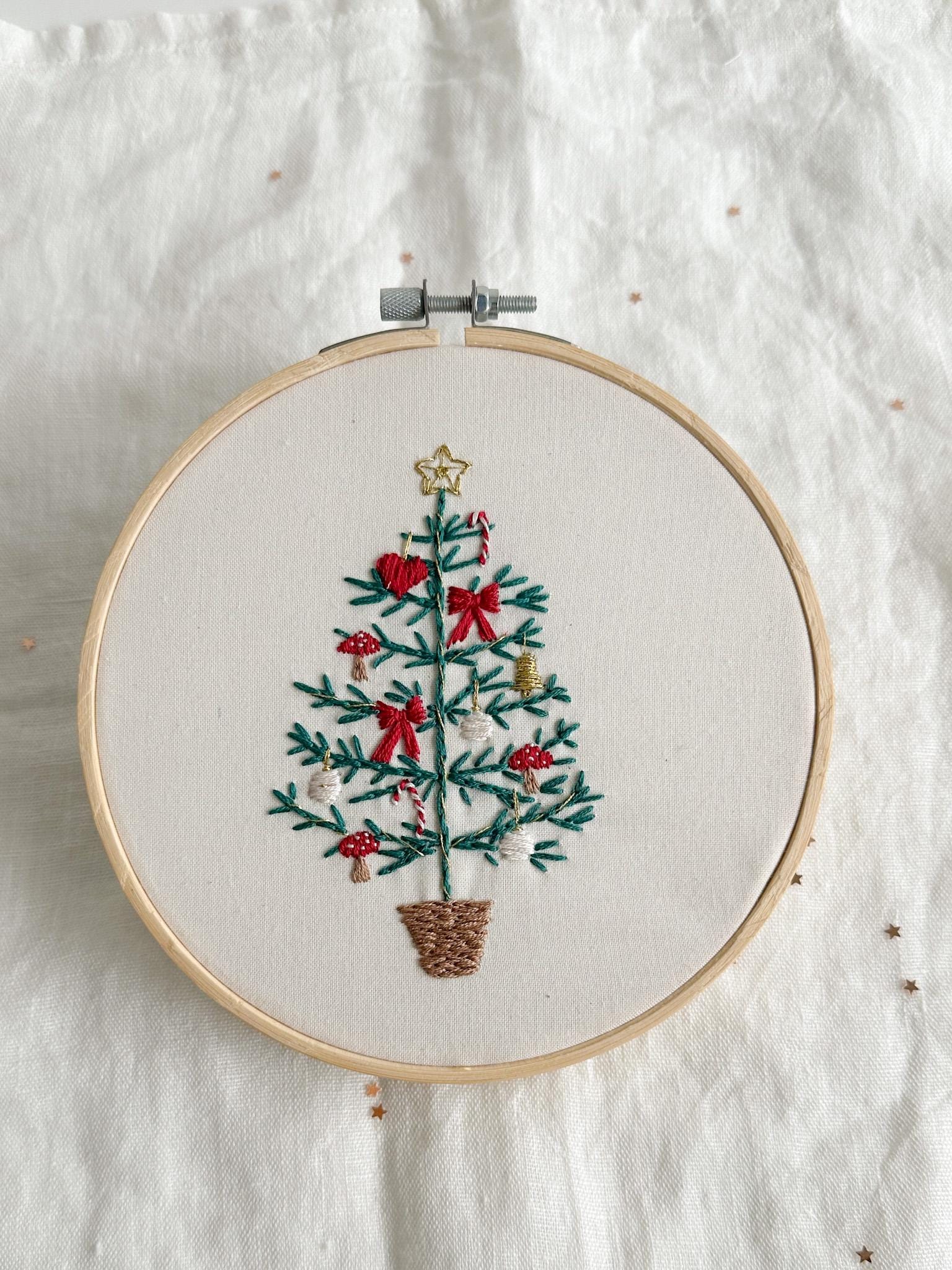 Christmas Tree Embroidery Pattern PDF With Step by Step Instructions ...