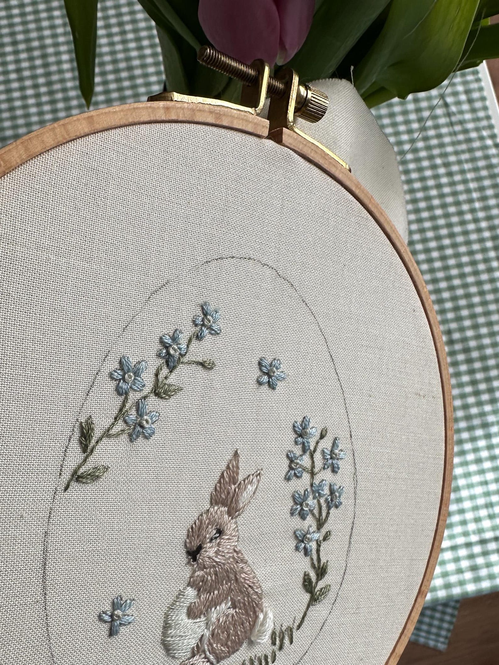 Embroidery Pattern Easter Bunny Hand Embroidery PDF Easter Egg ...