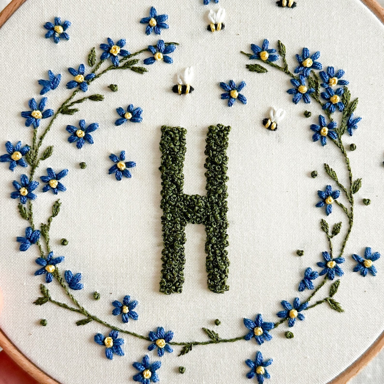 Floral Monogram Embroidery Pattern PDF 26 Letter Floral Alphabet ...