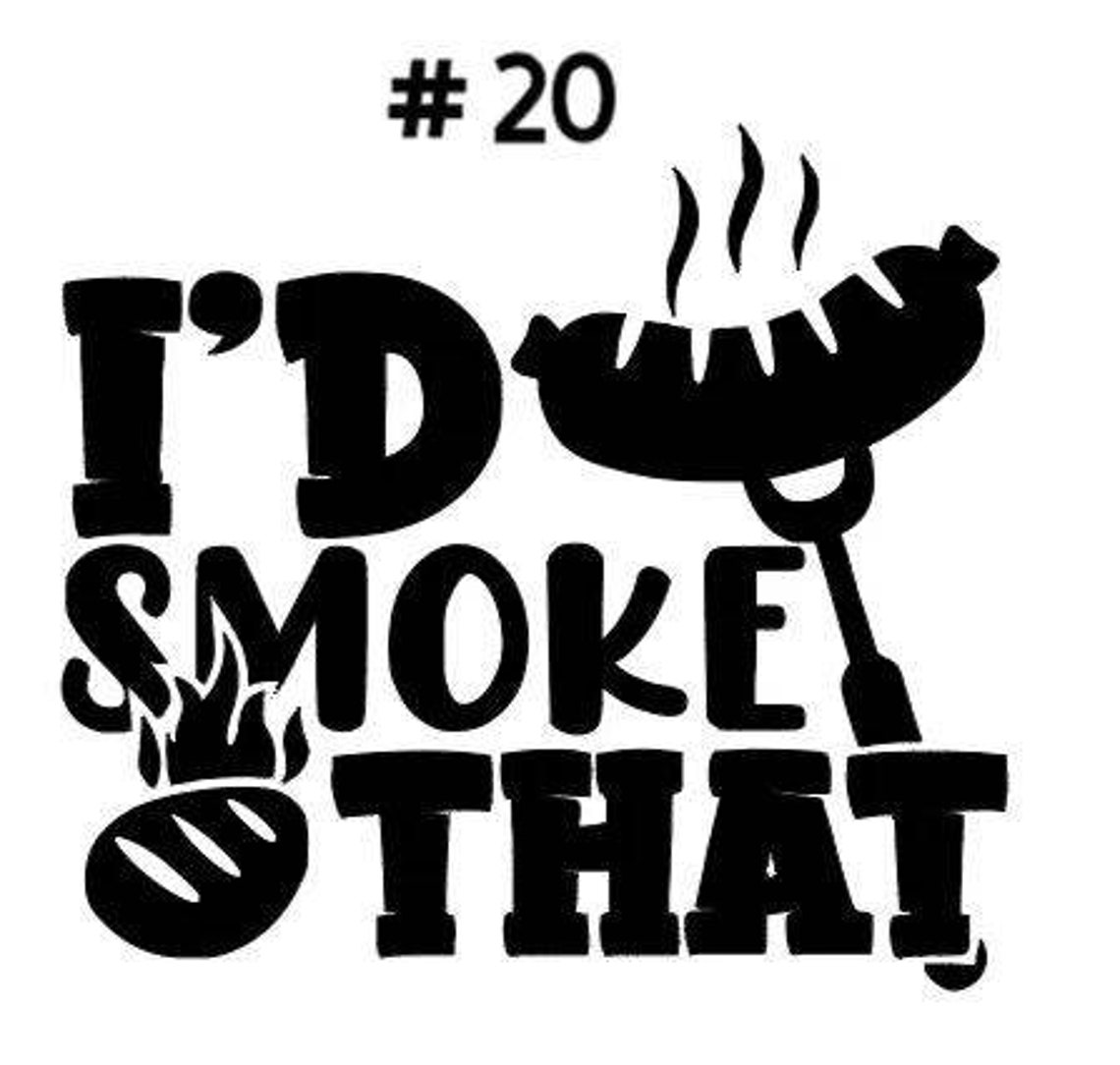 BBQ apron with quote Etsy