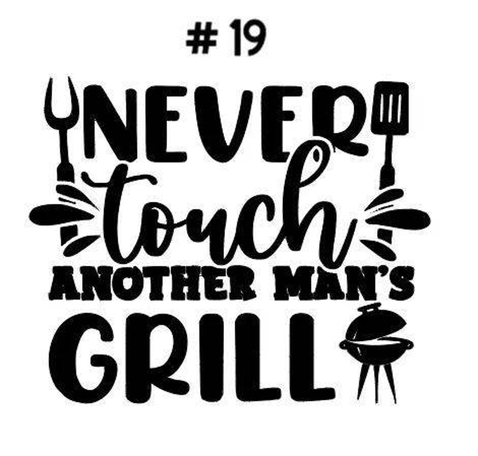 BBQ apron with quote Etsy