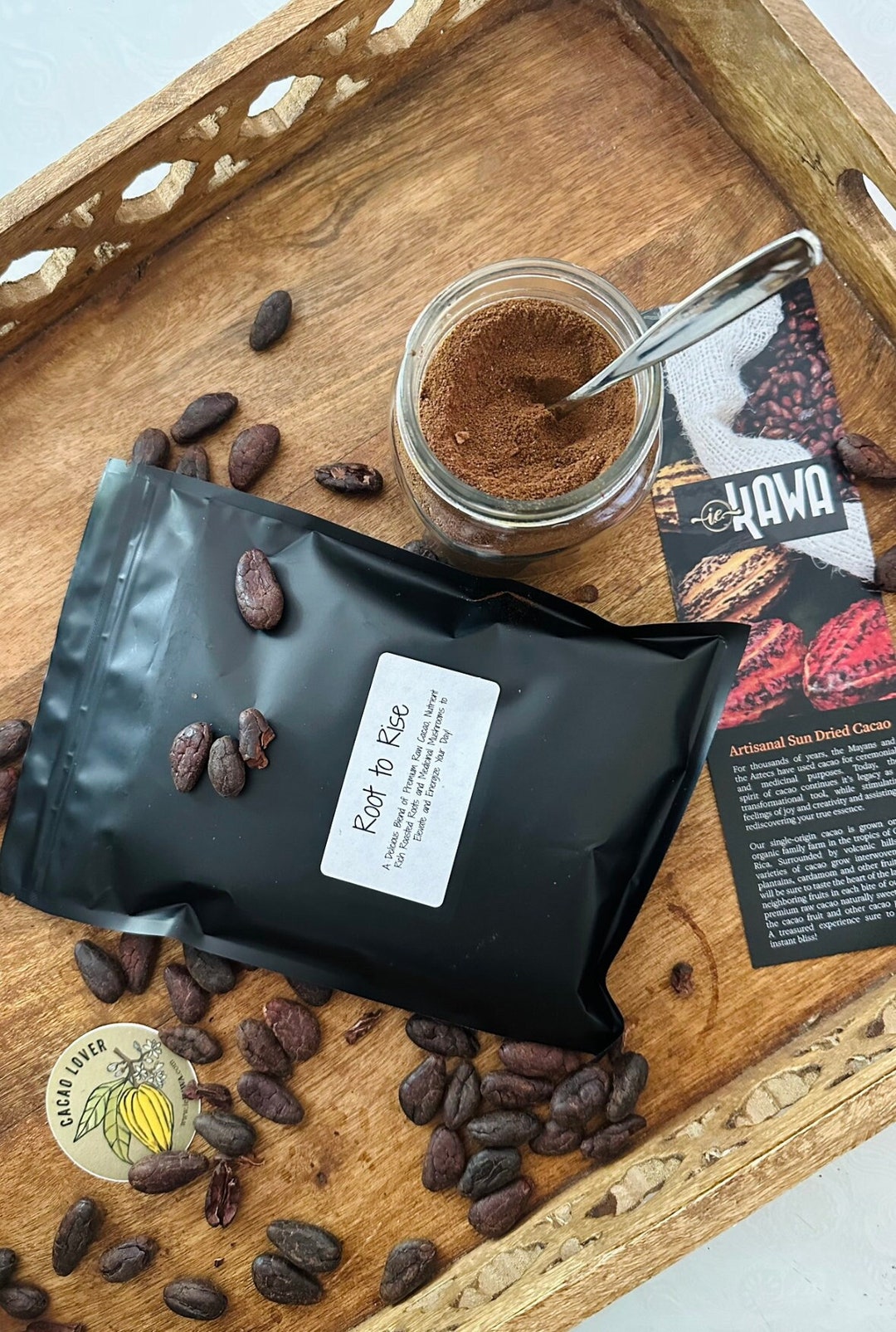 Root to Rise Cacao and Mushroom Coffee Replacement Etsy