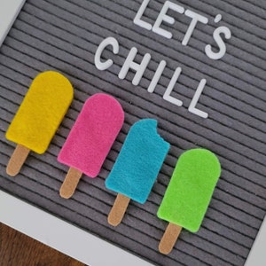 Felt Popsicle Letterboard Accessories