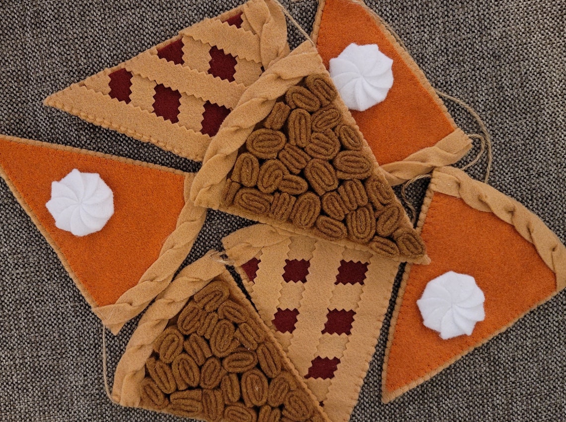 Felt Pie Garland Etsy