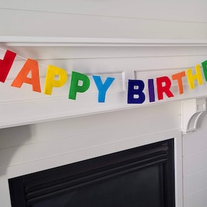 Felt Happy Birthday Banner