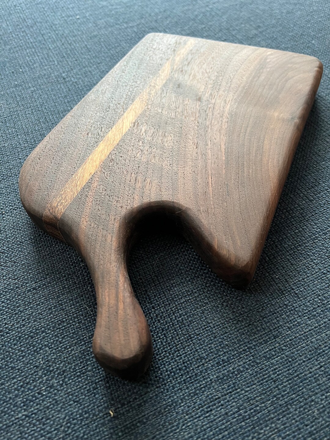 Charcuterie Board With Handle and Accent Zebra Wood Etsy