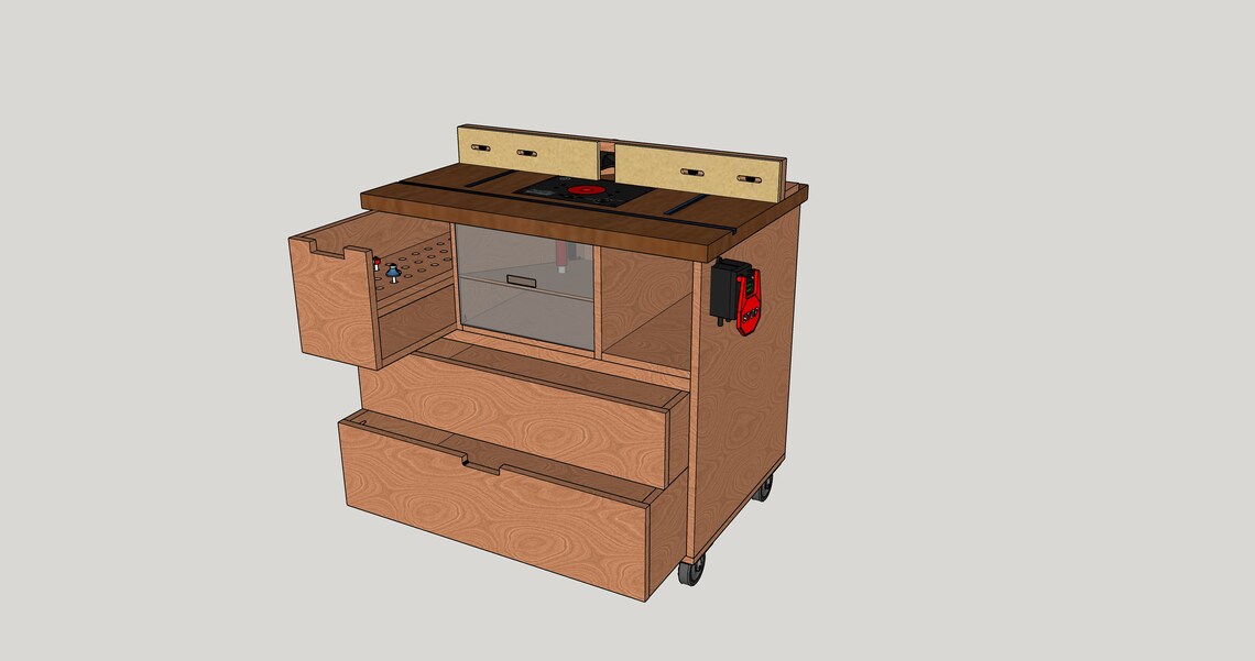 Router Table Sketchup File - Etsy