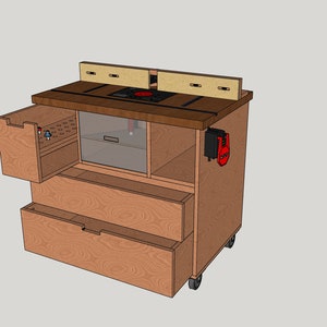 Plik Sketchup stołu frezarskiego