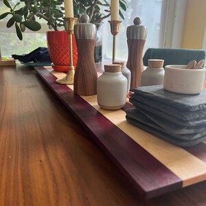 Custom wooden table runner