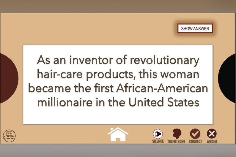 Black History Jeopardy Etsy