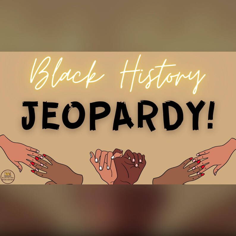 Black History Jeopardy Etsy