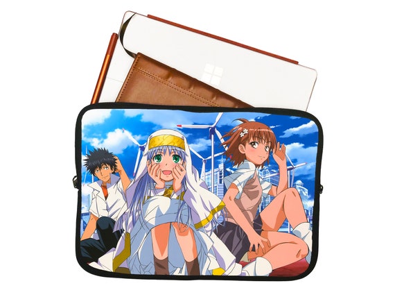 iPad Anime Laptop Case MacBook ProAir A Certain Magical Index Laptop Sleeve  Dell Anime Device Protector Chromebook and Tablets Electronics   Accessories Electronics Cases eolaneee