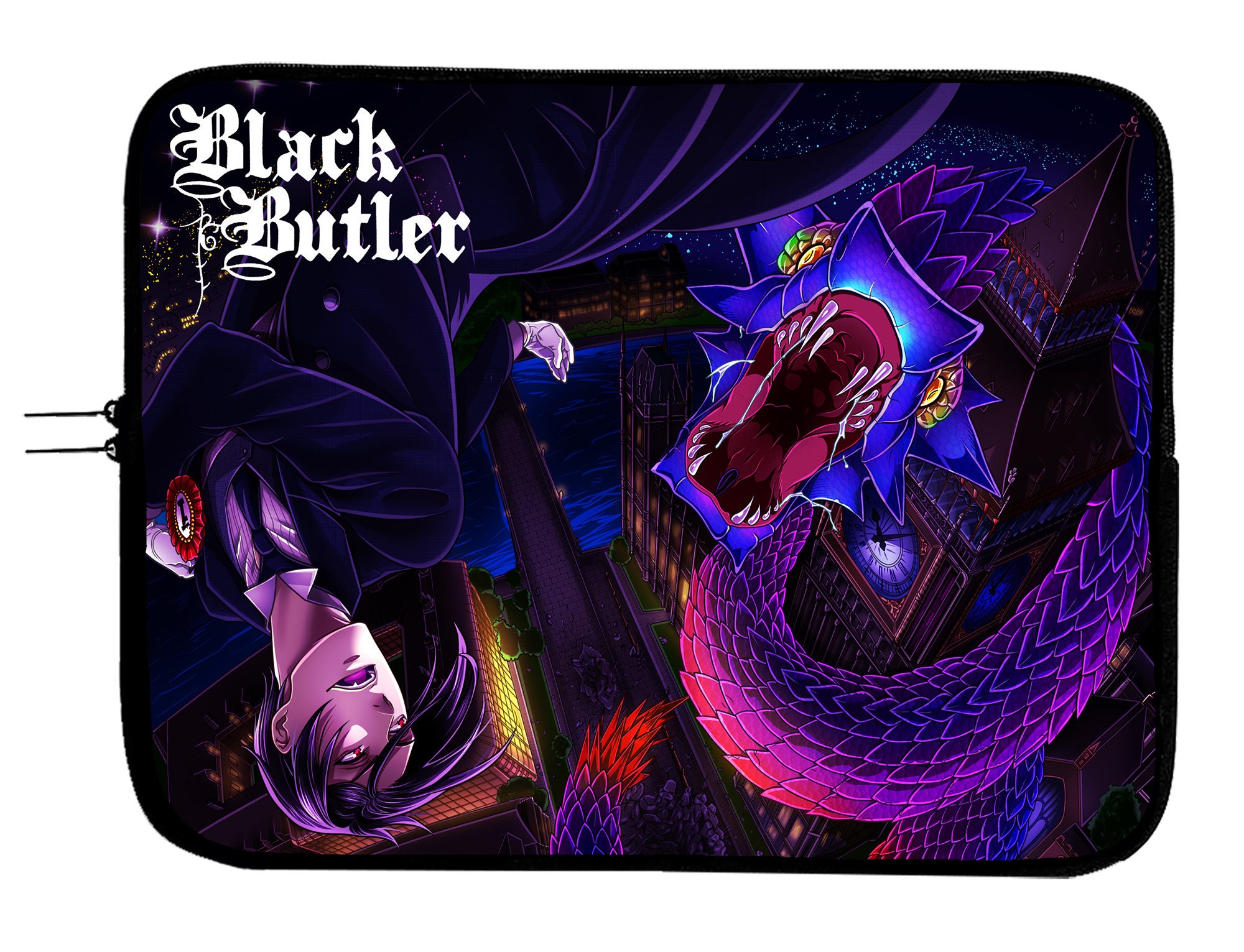 Black Butler Anime Laptop Case Anime Laptop Sleeve MacBook Etsy