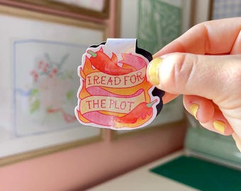 I Read for the Plot Magnetic Bookmark