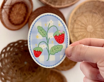 Strawberry Picnic Sticker