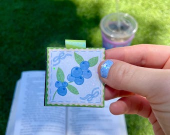 Blueberry Patch Magnetic Bookmark