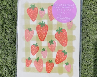 Small Strawberry Art Print