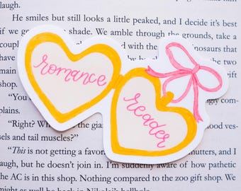 Romance Reader Locket Vinyl Sticker