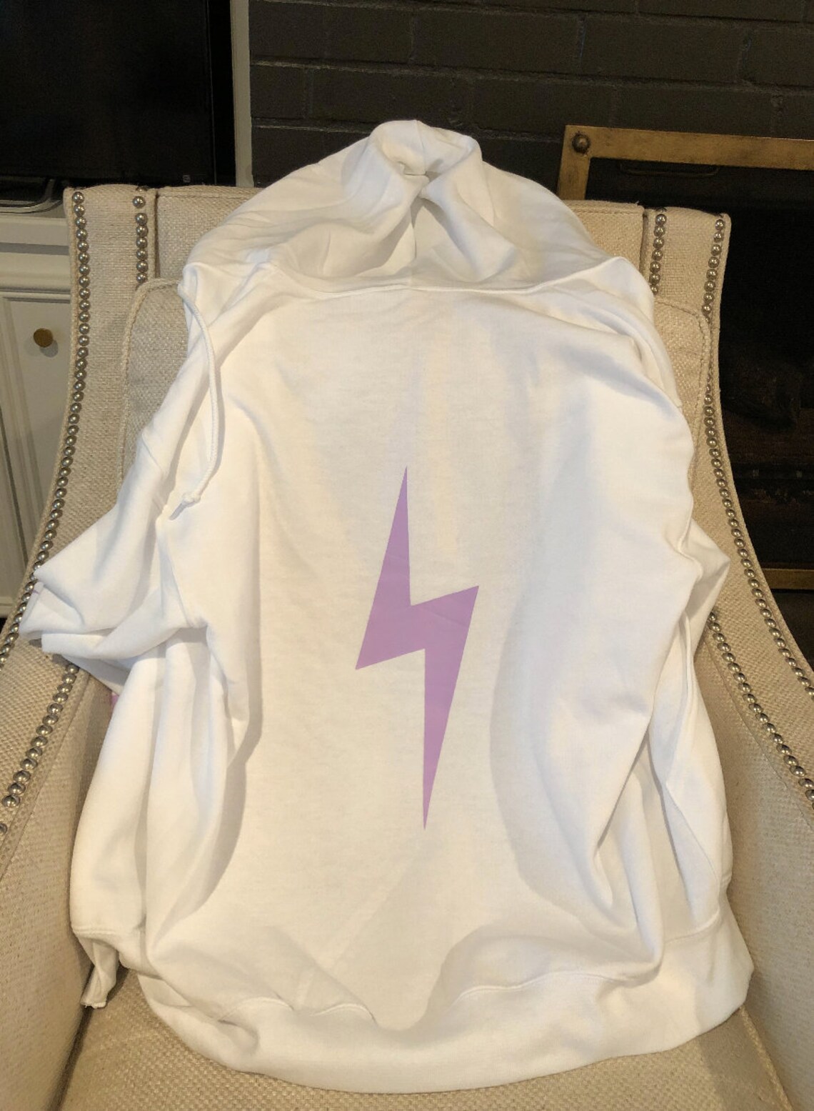 Preppy Lightning Bolt Zipup Hoodie Etsy