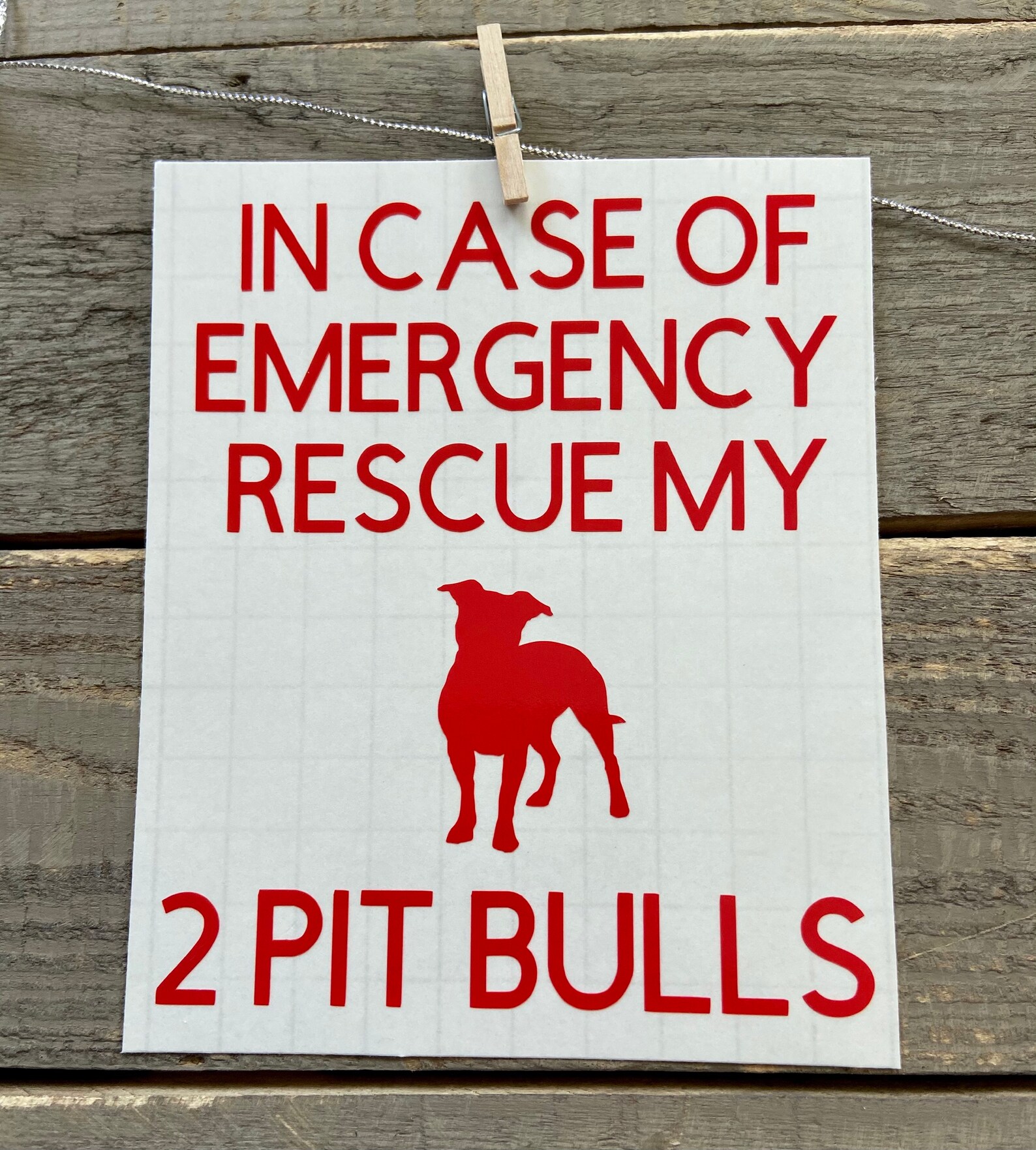 Emergency Pet Sign Rescue Animal Signs Dog Safety Cat Etsy