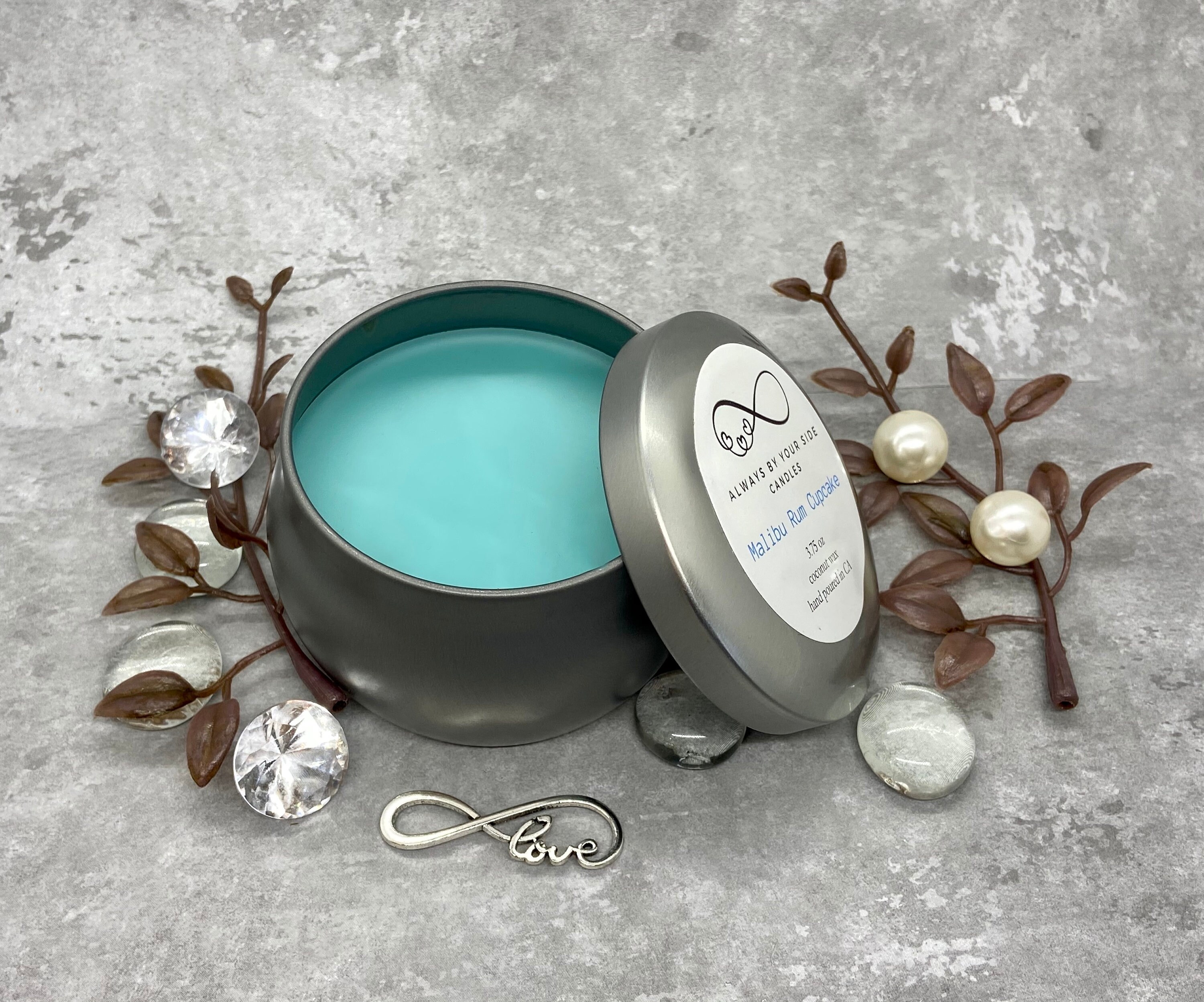 Pretty Candles Simple Candle Wickless Candle Tin Clean Etsy