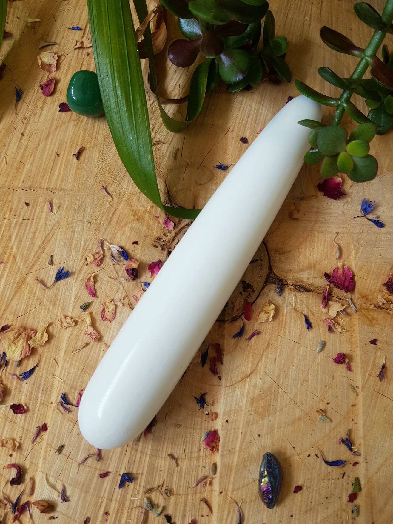 HIGH QUALITY White Jade Yoni Love Wand Crystal Massage Mystic Etsy