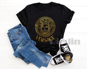 versace t shirt etsy