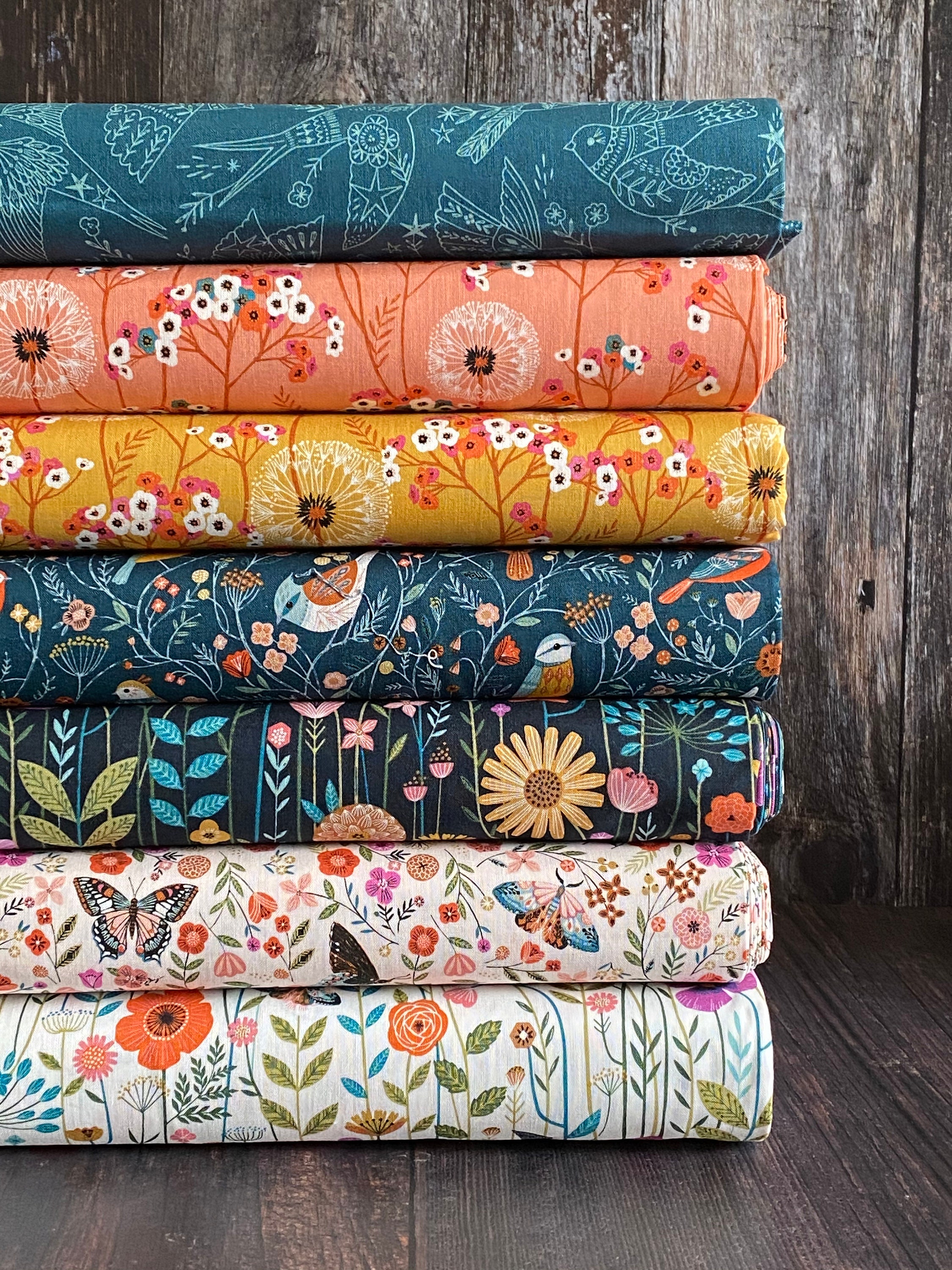 Aviary by Dashwood Fabric Bundle All Prints. Cotton Fabric Etsy