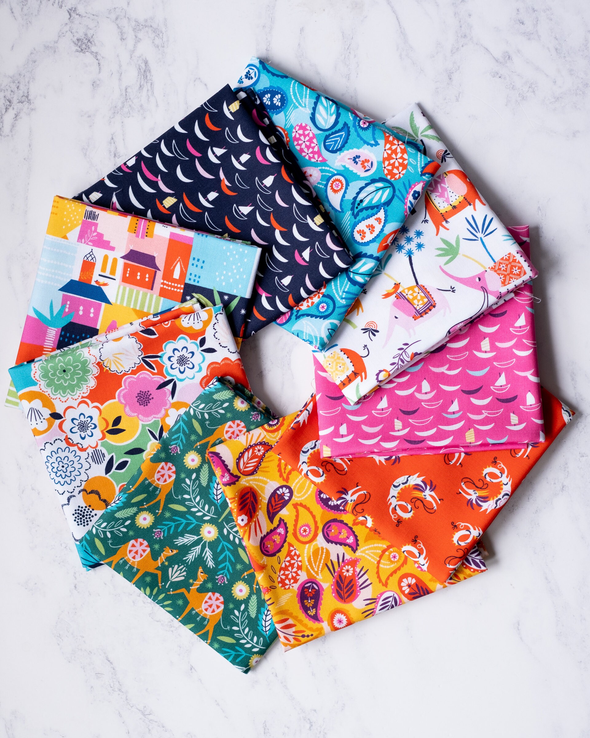 Silk Roads by Dashwood Paquete de telas colección completa Etsy España