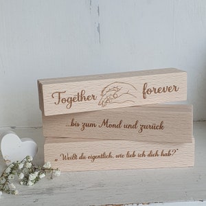 Hochzeit Geschenk,Fotoleiste , Kartenhalter aus Holz mit Gravur für das Hochzeitsfoto