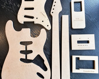 Complete set router templates for Stratocaster