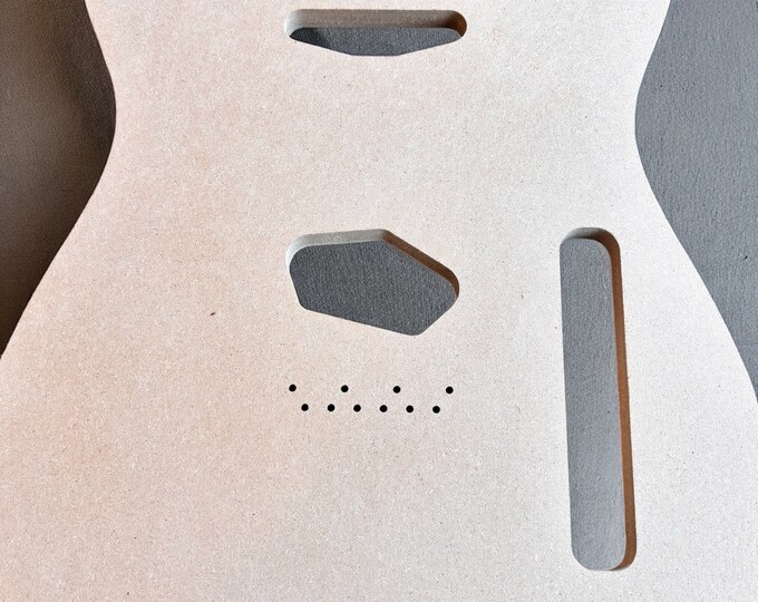 Telecaster Reverse Routed Telecaster/singlecut Style Body Routing Template - Etsy