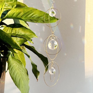 Triple Sun catcher | Handcrafted home decor, Birthday gift, Holiday gift, Gift for mom, Christmas gift, New home gift, Gift for friend