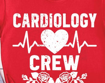 Arquivo SVG para equipe de cardiologia: Design de camiseta para equipe de enfermagem (Download digital)