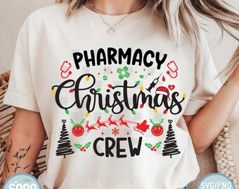 Pharmacy Christmas Crew,Christmas Pharmacist svg png,Pharmacy Tech Svg,Christmas Gift for  Pharmacist  svg,Instant Download,File for Cricut